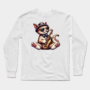 Jazz Cat Long Sleeve T-Shirt